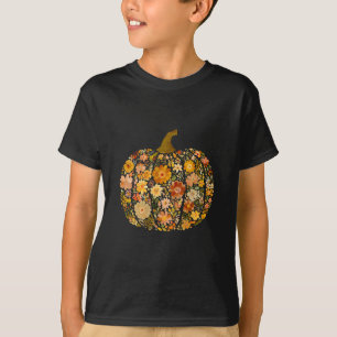 Kürbis-Saison-Blumen-Thanksgiving-Herbst-Fall-Y'a T-Shirt