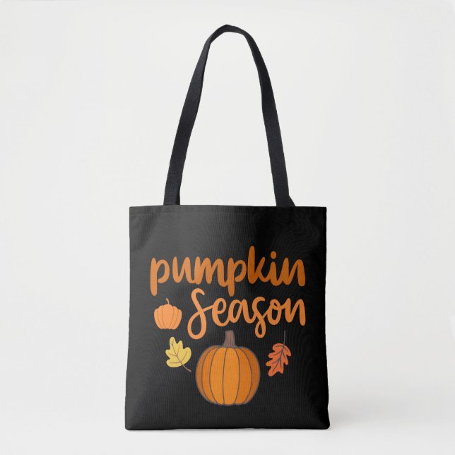Kürbis-Saison Herbst Tasche (Vorderseite)