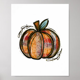 Kürbis-Saison Herbst Y'all Blätter Thanksgivi Poster