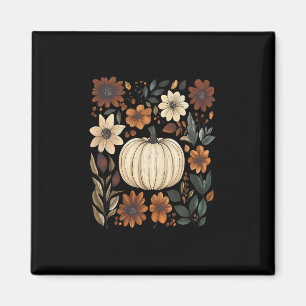 Kürbis-Saison Wildblume Erntedankfest Herbst Magnet