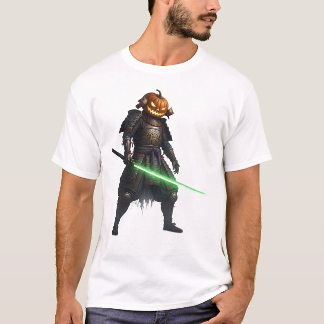 Kürbis-Samurai T-Shirt (Vorderseite)