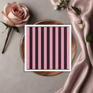 Kürbis Schwarz Rosa Blumen LKW Baby Shower Serviette