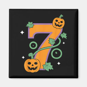 Kürbis Sechs Sieben 67 passendes 7 Halloween-Paar Magnet