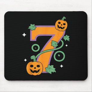 Kürbis Sechs Sieben 67 passendes 7 Halloween Paar Mousepad