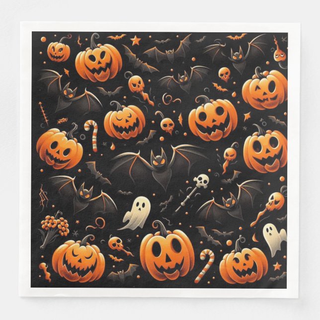 Kürbis Serviette (Vorderseite)
