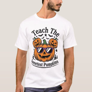 Kürbis-Shirt für Lehrer, süßes Halloween-Klassende T-Shirt