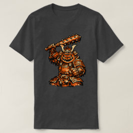 Kürbis-Shogun — Lustiger Halloween-Samurai-Krieger T-Shirt