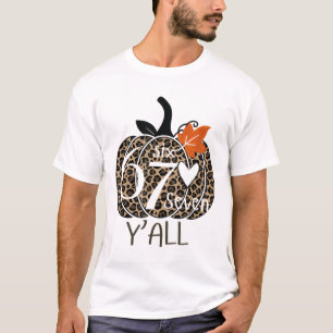 Kürbis Six Seven Y'all 67 Lustiges Meme Nummer  T-Shirt