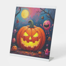 Kürbis Sockelschild