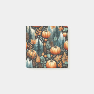 Kürbis-Spaß Herbst Thanksgiving Orange Herbstlaub Post-it Klebezettel