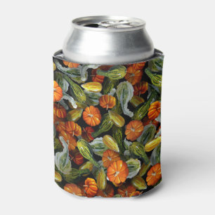 Kürbis, Squash Herbst Ernte Dose / Flasche Cooler Dosenkühler