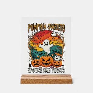 Kürbis Süßigkeiten Spuk Behandlungen Halloween Gei Acrylschild