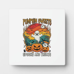 Kürbis Süßigkeiten Spuk Behandlungen Halloween Gei Fotoplatte