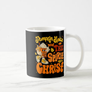 Kürbis-Szene und Jesus Christus Lustiger Herbst-Ch Kaffeetasse