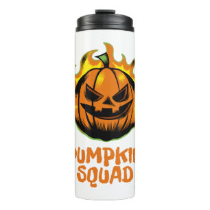 Kürbis-Truppe Lustiges Halloween-Familien-Matching Thermosbecher