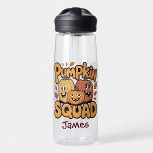 Kürbis-Truppe Süßer Retro-Cartoon Herbst Halloween Trinkflasche