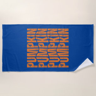KÜRBIS-TYPOGRAFIE-GESCHENK STRANDTUCH