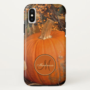 Kürbis und Bittersüße Weinrebe Herbstthema Monogra Case-Mate iPhone Hülle