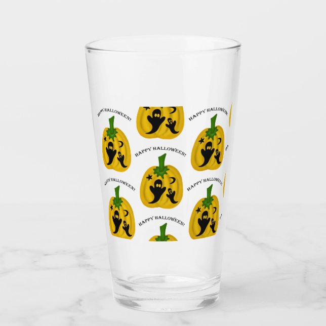 Kürbis und Geister Glas (Vorderseite)