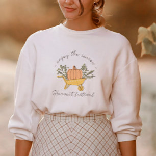 Kürbis und Herbstlaub Sweatshirt