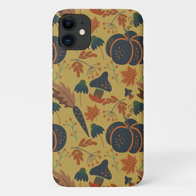 Kürbis und Karotten nahtlos Case-Mate iPhone Hülle (Rückseite)