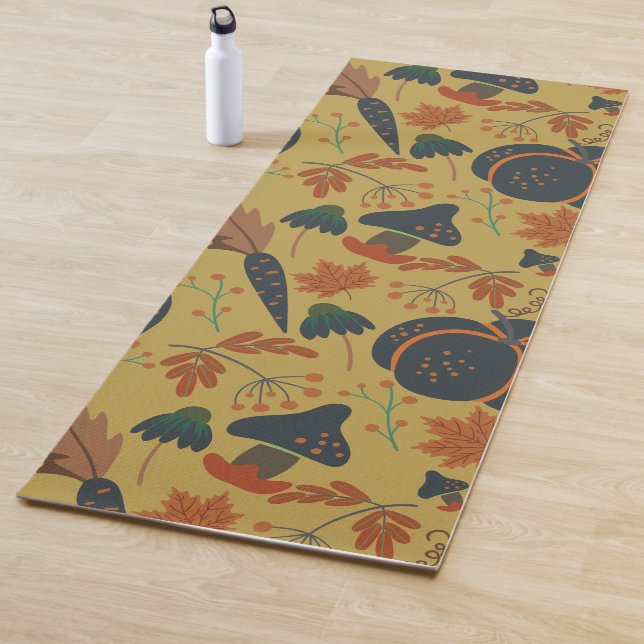 Kürbis und Karotten nahtlos Yogamatte (Beispiel)