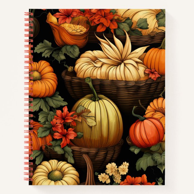 Kürbis und mehr, Herbst, Notizbuch (Vorderseite)