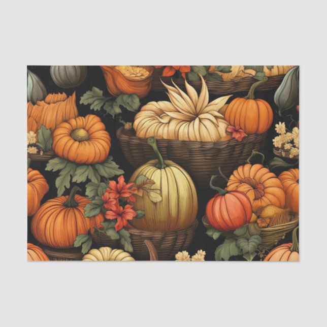 Kürbis und mehr, Herbst, Seidenpapier (Vorderseite)