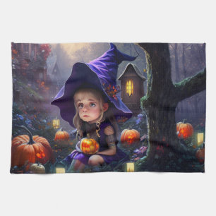 Kürbis/verspielt/Halloween/Carrickatur Geschirrtuch