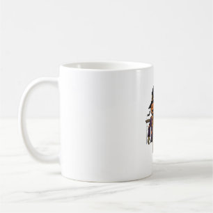 Kürbis-Vogelscheuchen-Shirt Vintage-Gravur Hallowe Kaffeetasse