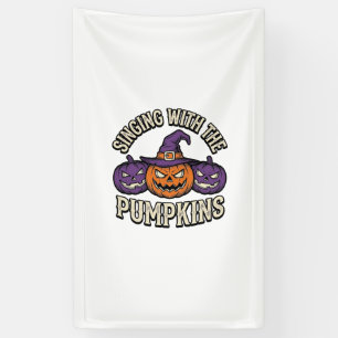 Kürbis-Weihnachtslieder-Shirt Vintage-Halloween-Ch Banner