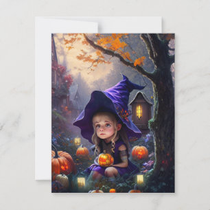 Kürbis/whimsical/Halloween/Cartoon Mitteilungskarte