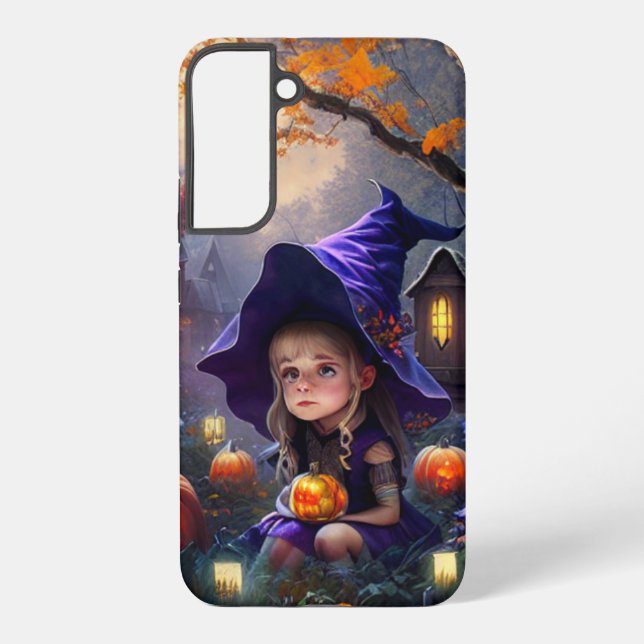 Kürbis/whimsical/Halloween/Cartoon Samsung Galaxy Hülle (Rückseite)