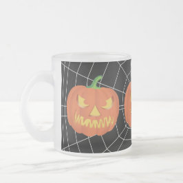 Kürbis zu Halloween 1 Mattglastasse