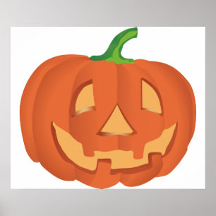 Kürbis zu Halloween 1 Poster