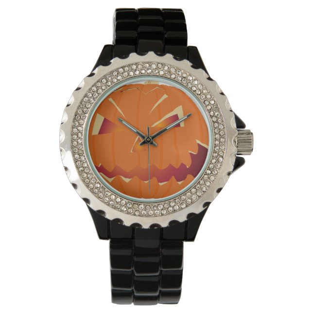 Kürbis zu Halloween 5 Armbanduhr (Vorderseite)