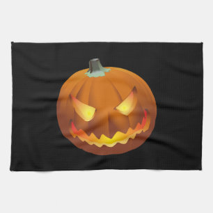 Kürbis zu Halloween 6 Geschirrtuch