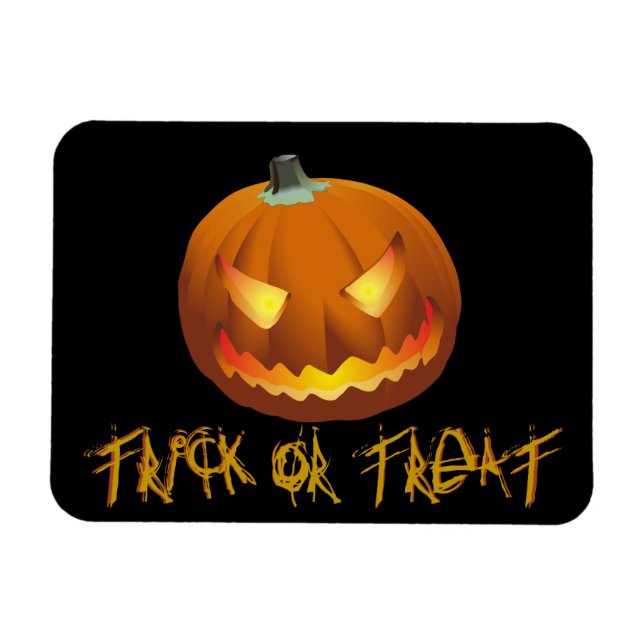 Kürbis zu Halloween 6 Magnet (Horizontal)