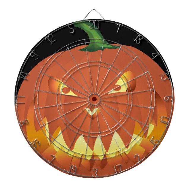 Kürbis zu Halloween... Dartscheibe (vorne)