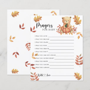 Kürbisbär - Party Gebete für Baby