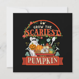 Kürbisbauer Halloween Einladung
