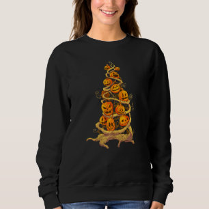 Kürbisbaumfleck Jackolantern Herbst Herbst Hallow Sweatshirt