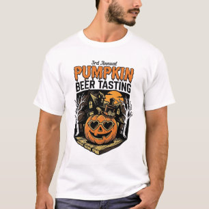 Kürbisbier-Verkostung Vintage-Halloween-Event-Shir T-Shirt