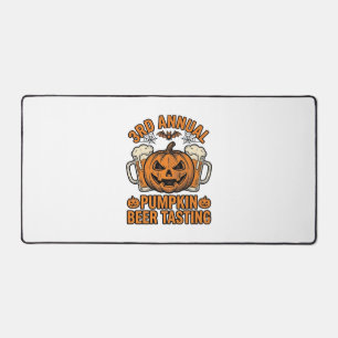 Kürbisbier-Verkostung Vintage-Halloween-Shirt-Desi Schreibtischunterlage