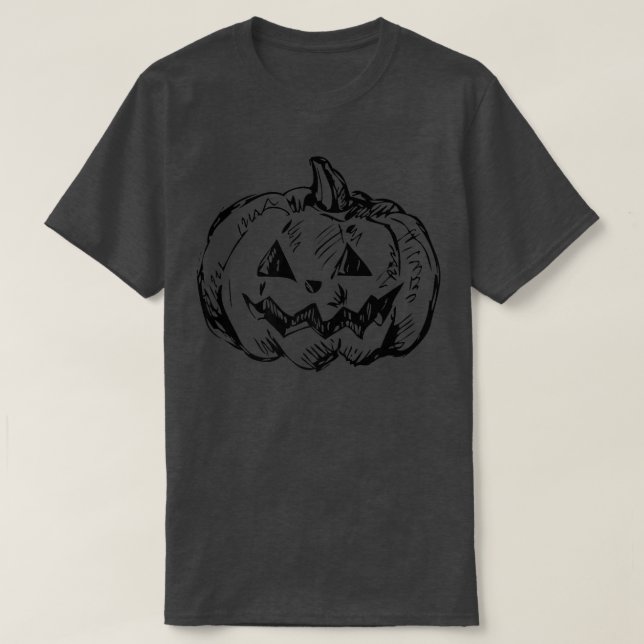 Kürbiscarving-Kürbislaterne Halloween Premium T T-Shirt (Design vorne)