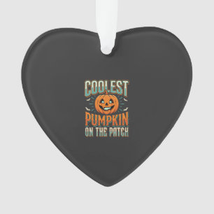 Kürbisdesign auf dem Kürbisfeld Halloween Design_1 Ornament
