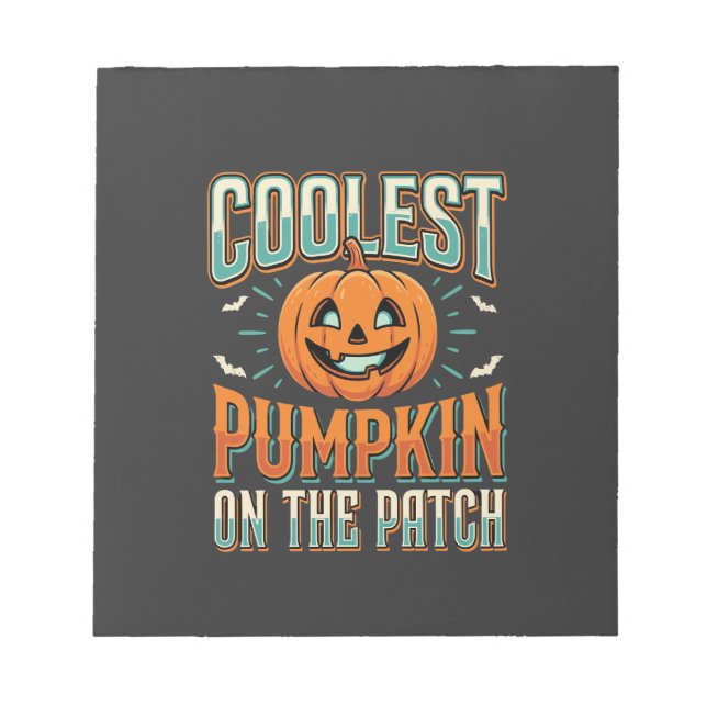 Kürbisdesign Halloween Design_1 Notizblock (Vorderseite)
