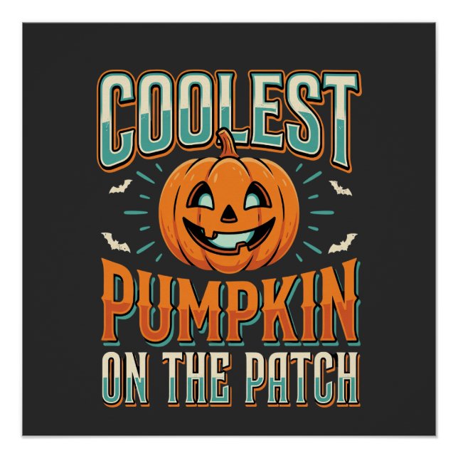 Kürbisdesign Halloween Design_1 Poster (Vorderseite)