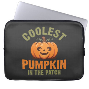 Kürbisdesign Halloween Patch Laptopschutzhülle
