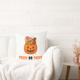Kürbiseimer voll süß - Halloween Kissen